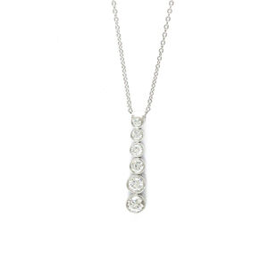 TIFFANY Silver Diamond Necklace